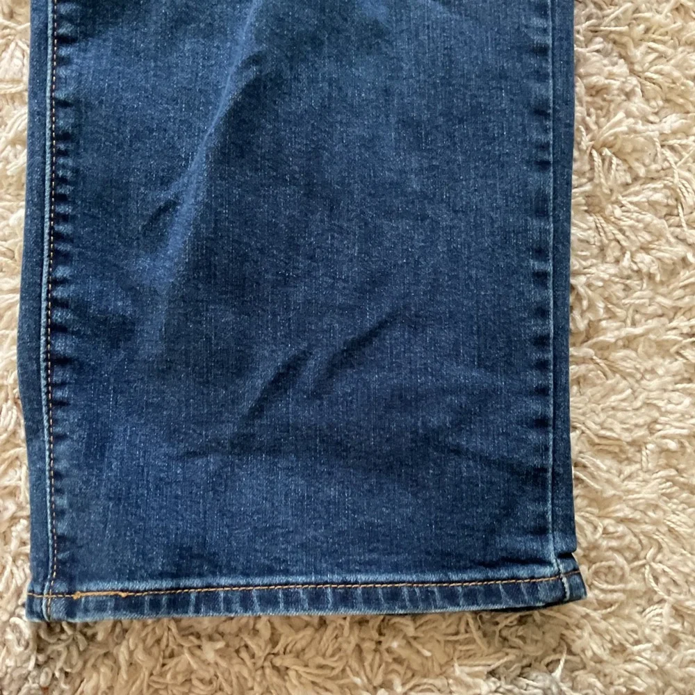 Levis High Rise Wide‎ Leg Jeans Dark Wash Blue Denim Size 31 1519